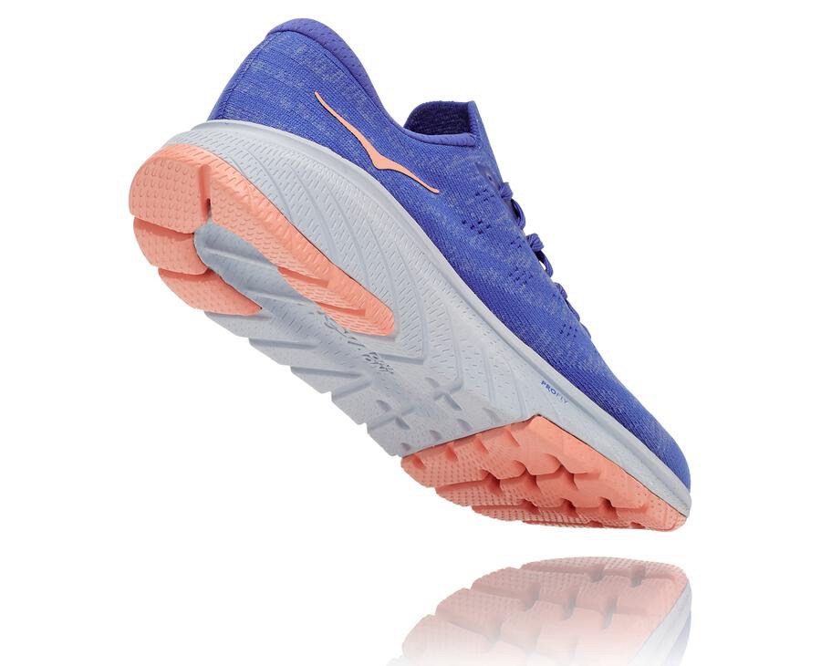 Zapatillas Asfalto Hoka One One Mujer - Cavu 3 - Azules - EXT973105